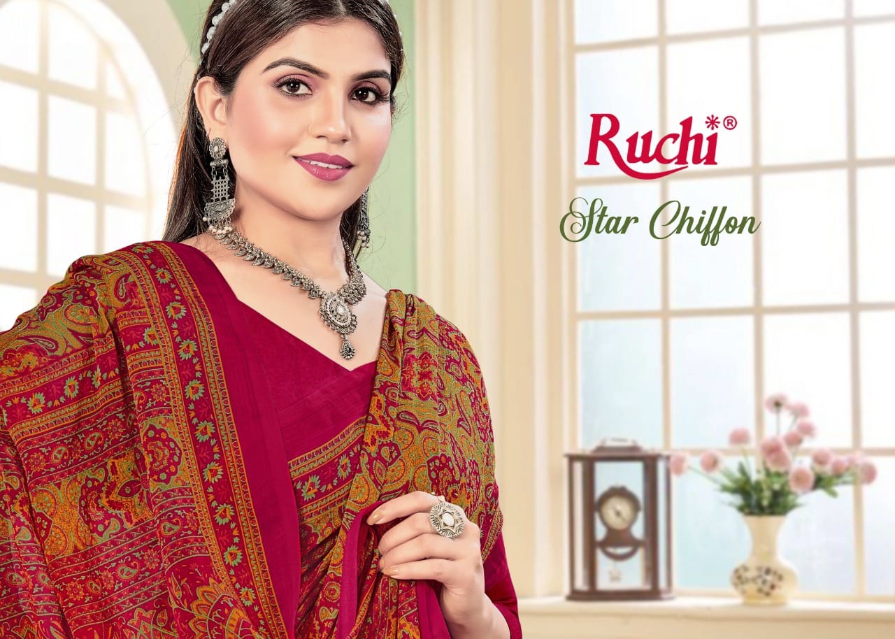 Ruchi Sarees STAR CHIFFON